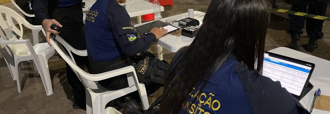 Para preservar a vida, Detran-RO realiza mais de 300 ações de fiscalização em Porto Velho