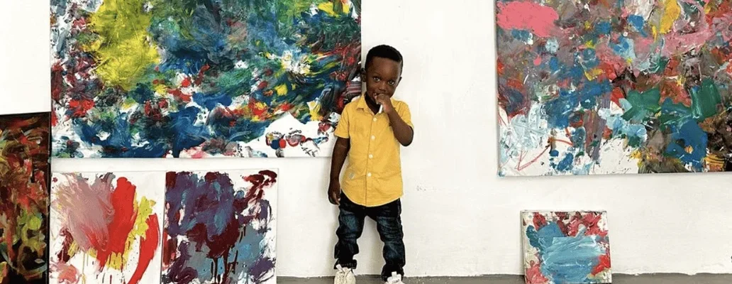 Artista mais novo do mundo vende primeira pintura com um ano e meio de vida