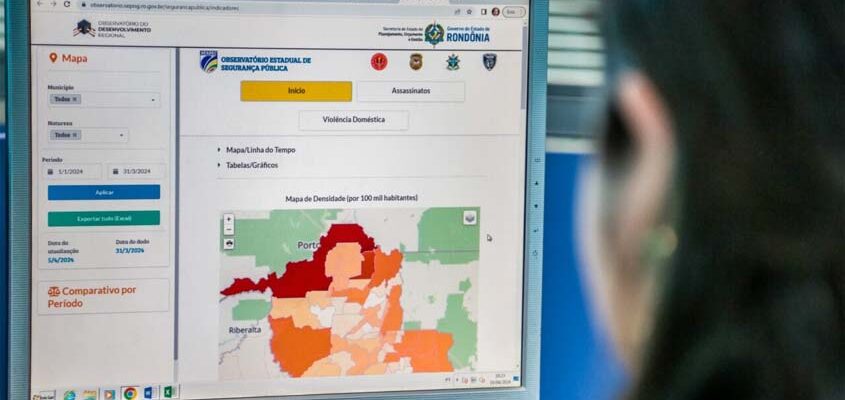 Portal dá acesso simplificado aos índices de segurança pública de Rondônia