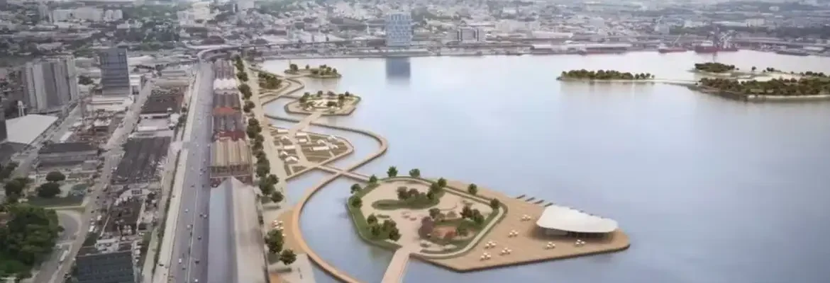 Projeto de parque na região portuária do Rio prevê praças flutuantes