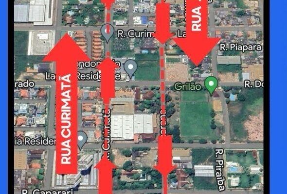 Prefeitura de Porto Velho informa mudança no sentido das ruas Jatuarana e Curimatã no bairro Lagoa