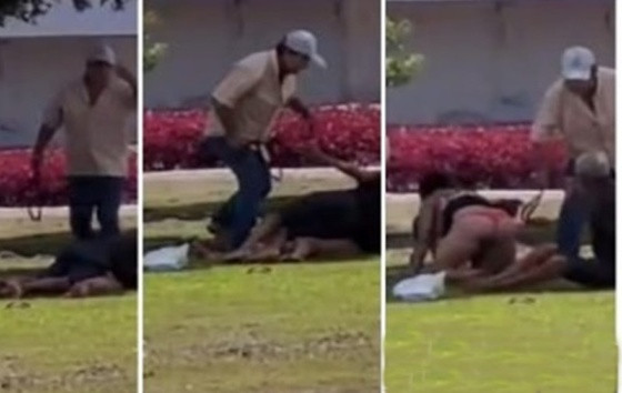 Idoso flagra casal fazendo sexo ao ar livre e “cobre” os dois na cintada em MT