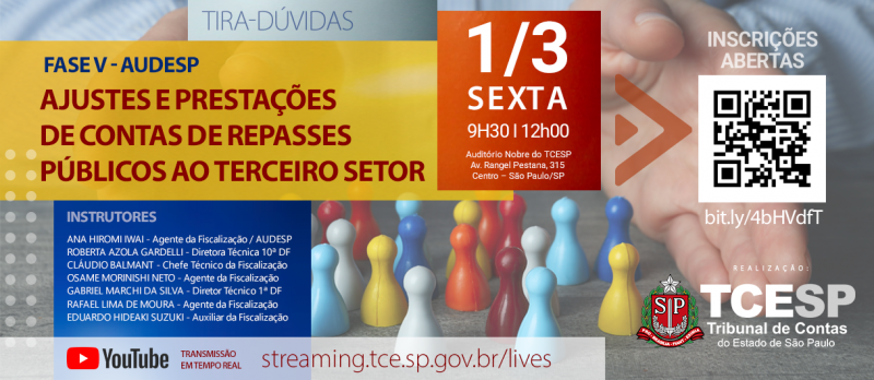 TCE-SP realiza capacitação tira-dúvidas sobre repasses e prestação de contas do Terceiro Setor
