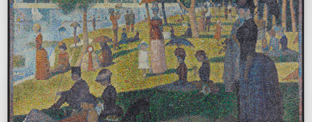 Artista recria pinturas históricas no plástico bolha