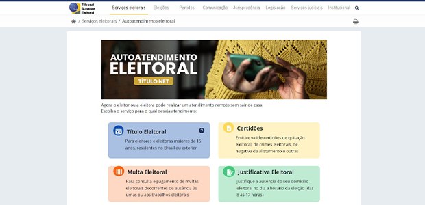 Título Net tem novas funcionalidades para facilitar serviços ao eleitorado