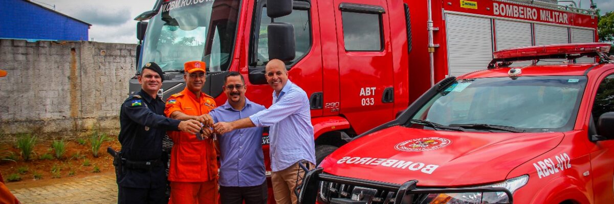 CORPO DE BOMBEIROS MILITAR DE RONDÔNIA FORTALECE SUA FROTA COM A ENTREGA DE NOVAS VIATURAS EM SÃO MIGUEL DO GUAPORÉ