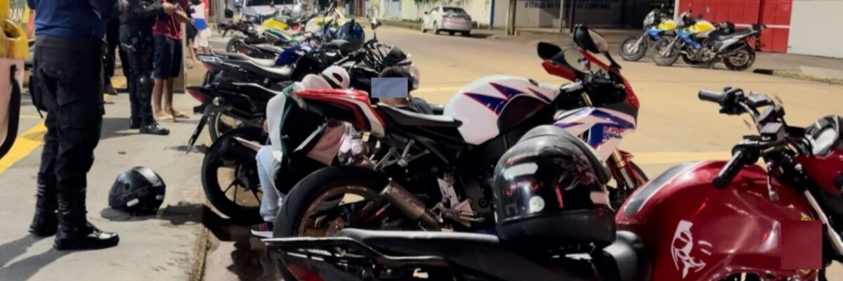 “Operação Corta Giro” intensifica fiscalização a motos irregulares e barulhentas em Porto Velho
